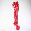 Pleaser - JUBILANT4012 Plateau overknee Laarzen - Rood Product image
